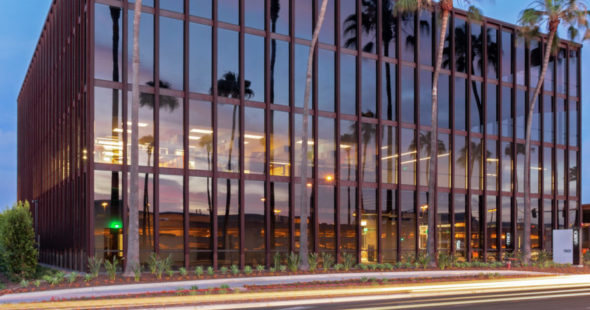 Exterior building photography of The Launch in Irvine, CA