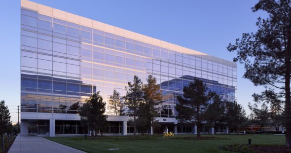 Exterior building photography of office buildings at Santa Clara Square in Santa Clara, CA