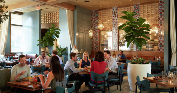 Photography of diners at Red O at The Plaza, 4340 La Jolla Village Drive, San Diego, CA