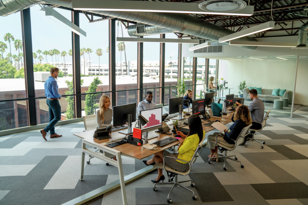 Interior office suite photography of one of the offices at The Launch in Irvine, CA