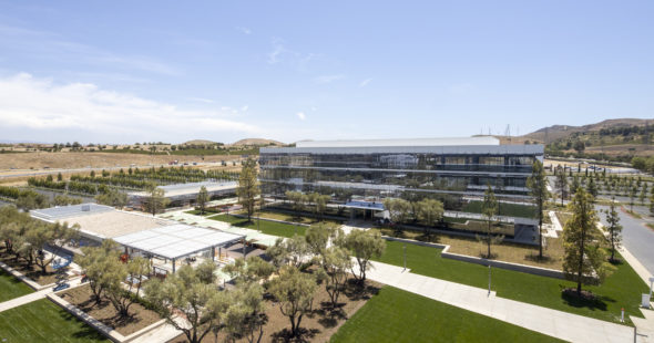 Aerial photography of Discovery Park in Irvine, CA