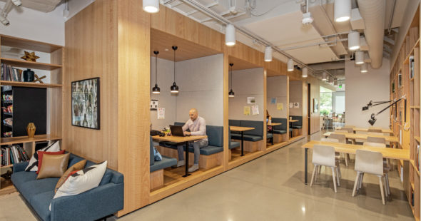 Interior view of Spaces's office suite